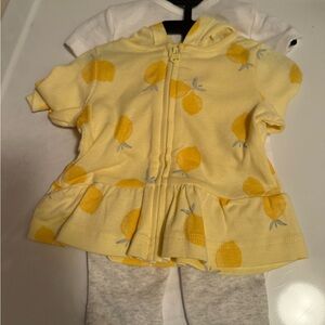 Carter's Yellow and White Kids Matching Set